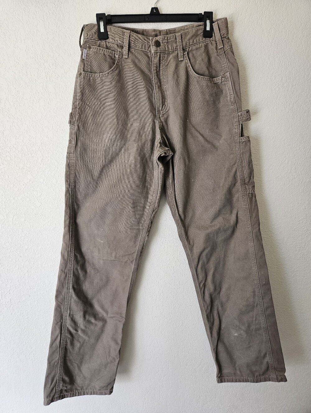 Men's Carhartt Work Pants in Brown - Durable Carpenter Style
